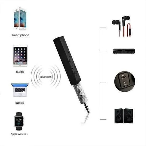 Imagen 4 de 10 de Adaptador Bluetooth De Música Para Auto Y Celular