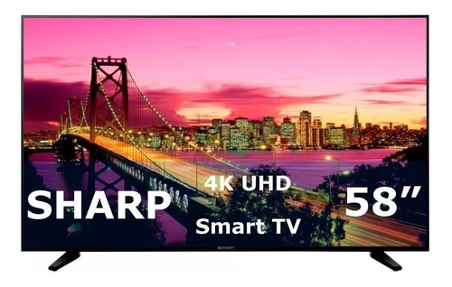 Smart TV portátil Sharp LC-58Q7330U LED Roku OS 4K 58"