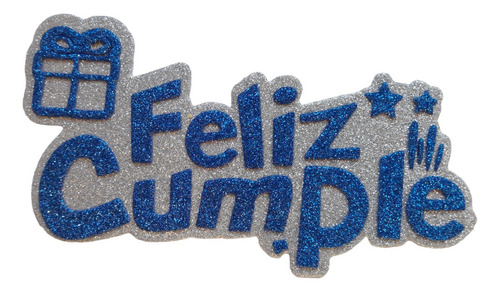 Figura Troquelada Feliz Cumpleaños Goma Eva Glit (20 Utotal)