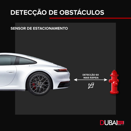 Sensor De Ré Estacionamento Branco Volkswagen Spacefox 2015