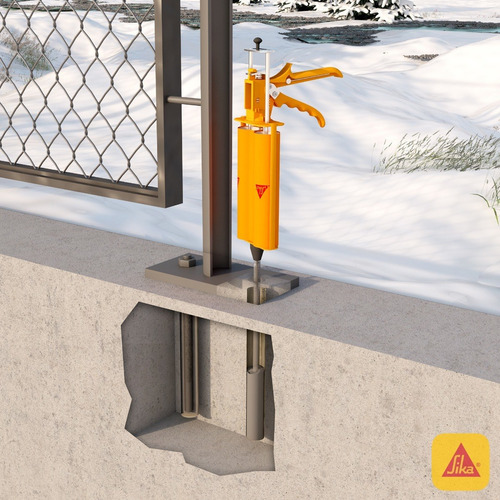 Imagen 2 de 7 de Sika Anchorfix®-3001 Anclaje Epoxico Profesional 600ml
