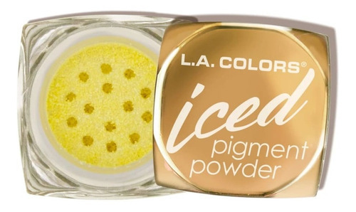 Pigmento Iced Pigment Powder Bling L.a Colors Color de la sombra Dorado