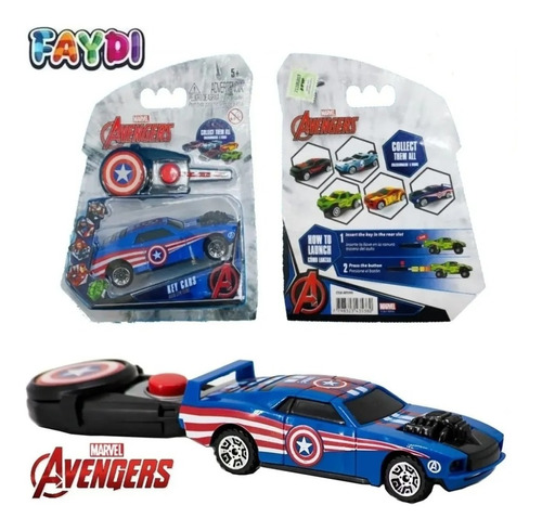 Auto Avengers Lanzador Con Llave Key Cars Original Lelab