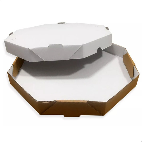 50 Caixas Papelão Branco Lisa Pizza Delivery Salgado 30cm