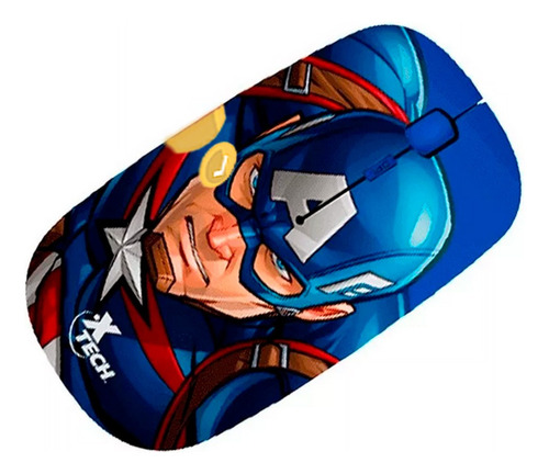 Mouse Inalambrico Xtech Marvel Captain America 4 Botones