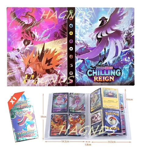 Generic Album de Pokemon Capacité de 240 Cartes +100 Cartes اBASIC + 5 VMAX  + 5 GX + 5V à prix pas cher