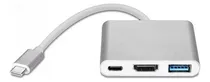 Comprar Adaptador Usb 3.1 Tipo C Hub A Hdmi Hembra+ Usb 3.0 + Tipo C