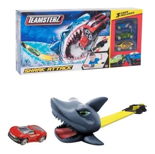 Pista Auto Rampa Teamsterz Tiburón Shark Attack 3 Autos