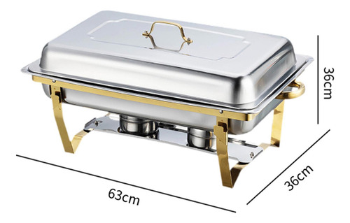 Juego De Buffet Para Mantener La Comida Doble Rejilla