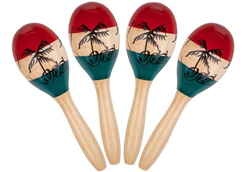 Foraineam Maracas - Juego De 4 Instrumentos De Percusión D.