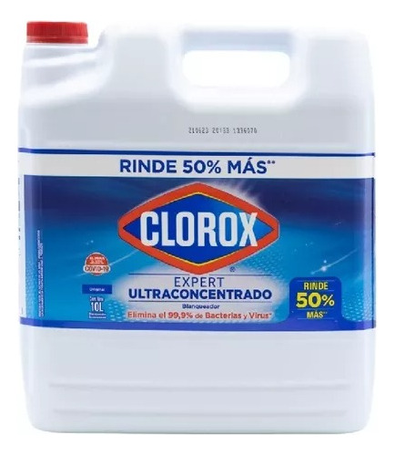 Cloro Concentrado Clorox De 10 Litros