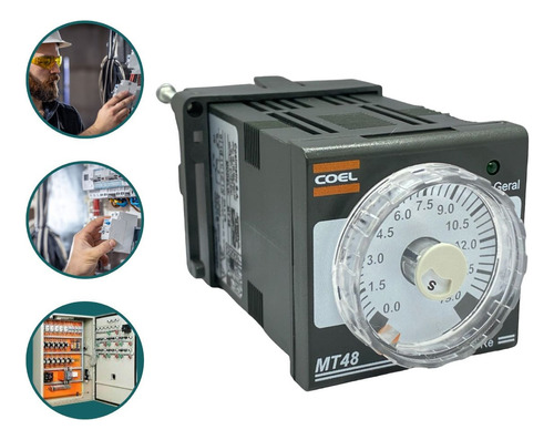 Temporizador Analógico Coel Mt48 100-240v 15 Seg