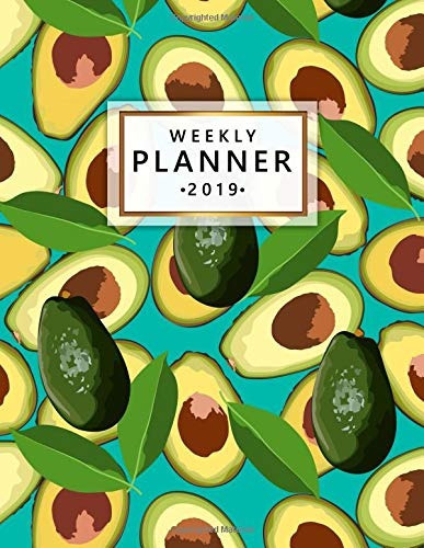 Weekly Planner 2019 Pretty Exotic Avocado Weekly And Monthly