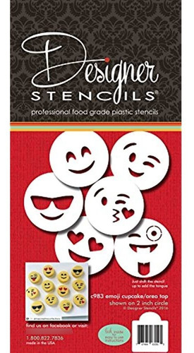 Emojis Cookie Stencil Set C983 De Designer Stencils