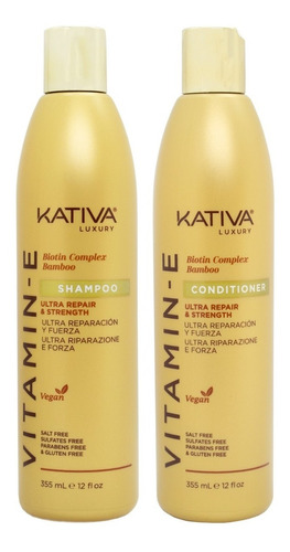 Kativa Vitamin-e Ultra Reparador Shampoo + Enjuague Local