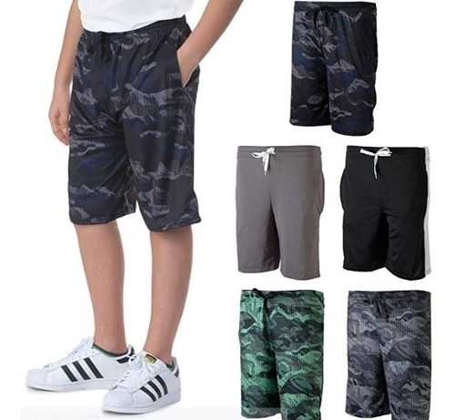 Pack De 5 Bermudas / Short Colores Para Niños Y Jovenes