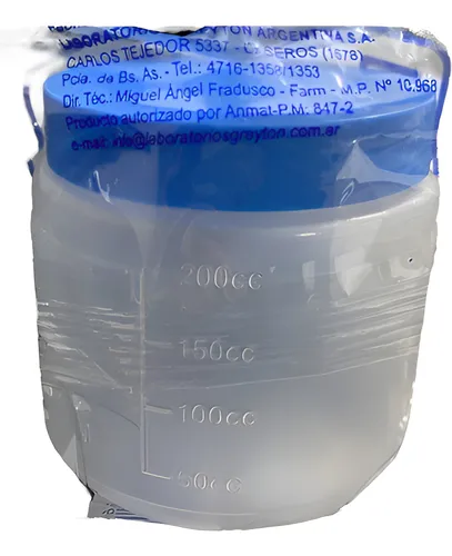 comprar Frasco Estéril Colector De Orina 250cc Greyton X 50 Un