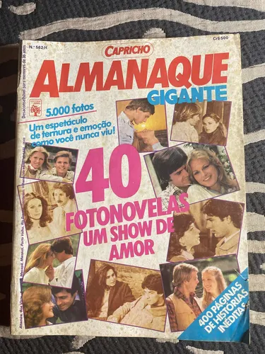 comprar Revista Almanaque Capricho Gigante N 562 Com 40 Fotonovelas