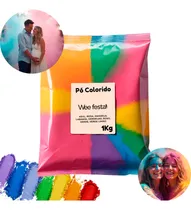 Comprar Tinta Em Pó Colorido 14 Uni Chá Revelação Festa Holi Balão