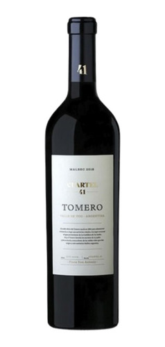 Imagen 1 de 1 de Vistalba TOMERO Cuartel 41 Vino Tomero Cuartel 41 Malbec 750ml - Bodega Vistalba - Tinto - Malbec - 750 mL - Botella - Unidad - 1