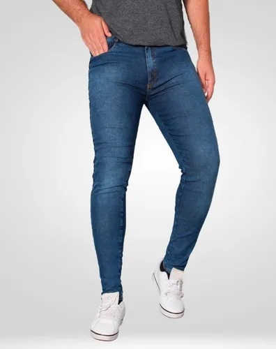 Calça Jeans Masculina Super Skinny Justa Bem Colada Na Perna Com Lycra  Elastano Premium