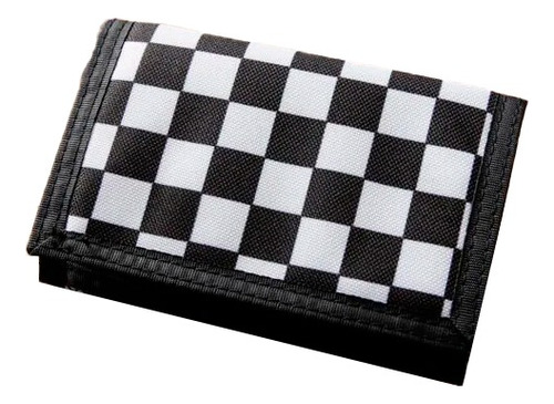 Cartera Tri- Fold Checkerboard Ajedrez Uso Rudo Urban Beach