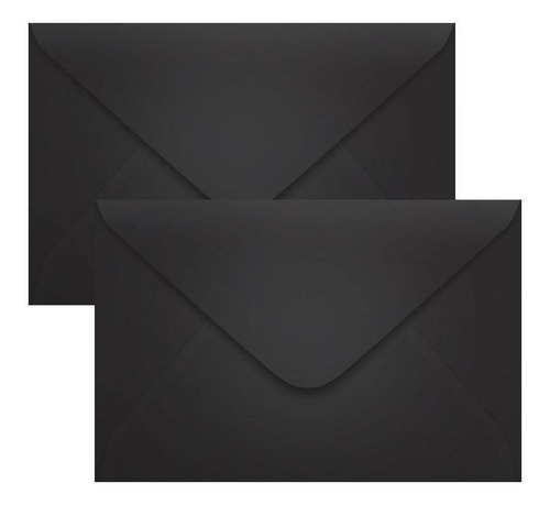 Envelope Convite De Casamento Preto 160x235mm Scrity 100un