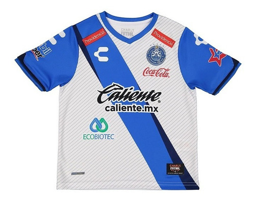 Playera Jersey Club De Puebla Azul Blanco 5018178 Niño
