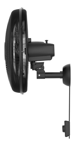 Imagen 2 de 3 de Ventilador de pared Ventisol Monta Fácil turbo negro con 6 aspas, 51 cm de diámetro 220 V