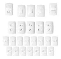 Comprar Tomadas Interruptores ( 25 Pçs ) Casa Completa Blux Branco