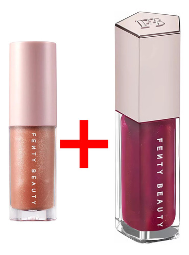 Kit Labial Fenty Beauty Gloss Bomb + Gloss Bomb 2 En 1