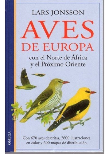 Aves De Europa, De Jonssons, Lars. Editorial Omega, Tapa Dura En Español