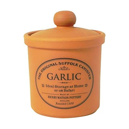 Henry Watson Garlic Keeper Terracotta Made In England T...