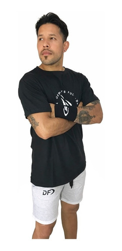 Imagen 2 de 4 de Remera + Short Conjunto Deportivo Urbano Deportes Full