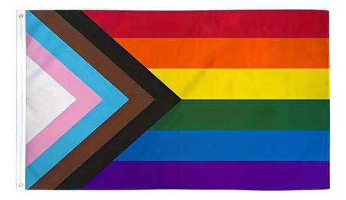 3 Pzs Bandera Lésbica Gay Pride Arcoíris 150x90cm Bisexual