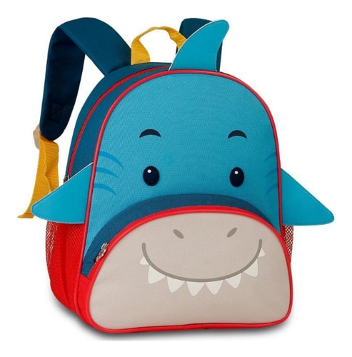 Mochila De Costas Tubarão Shark Infantil Pets Oficial - Clio