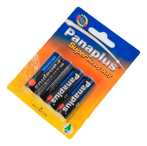 Combo 5 Paquetes Pilas Carbon Comunes Panaplus Aaax4