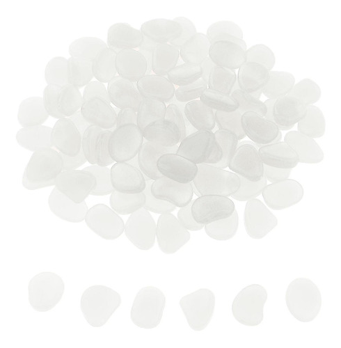 Piedras De Guijarros Luminosos Blanco