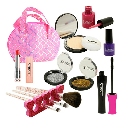 Set De Maquillaje Infantil 12pcs Real Cosméticos Lavables Co