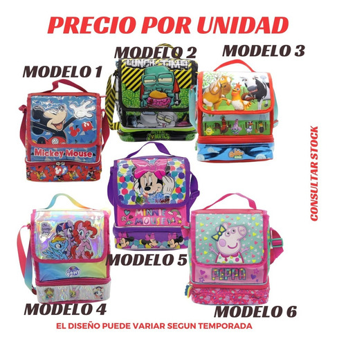 Lunchera Paw Patrol Mickey Zombie Vengadores Ct Mmk