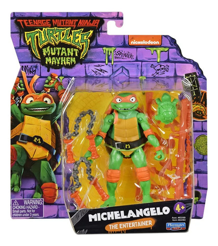 Tortugas Ninja Movie Miguel Angel C/acc 10 Cm Int 83269