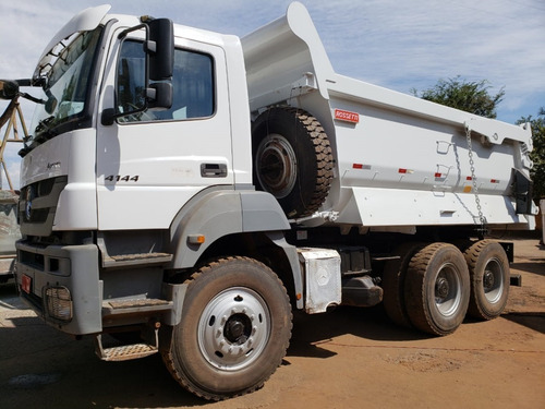 Imagem 5 de 15 de Mercedes-benz Axor 4144 6x4 Ano 2016 Caçamba Rossetti 16m