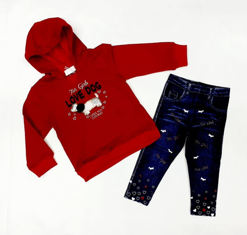 Conjunto Invierno Niña Leggings 2 Piezas Yimai Yf1017