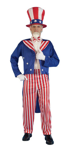 Disfraz Tio Sam Adult Costume Usa - A Pedido_exkarg