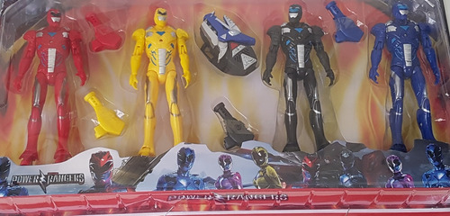 Coleção 4 Bonecos Power Rangers Dino Super Charge Saban's