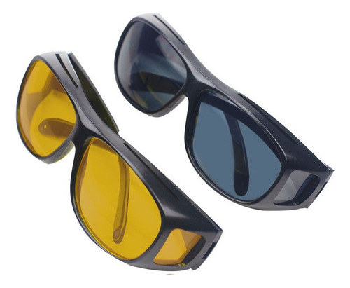 Q Par Lentes Gafas Sol Polarizados + Vision Nocturna Manejar