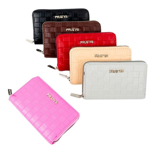 Imagen 4 de 4 de Billetera Mujer Monedero Porta Tarjetas Eco Cuero Wallet