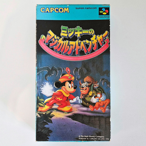 Caixa Do Jogo The Magical Quest Mickey Mouse Snes Japonês (Usado)