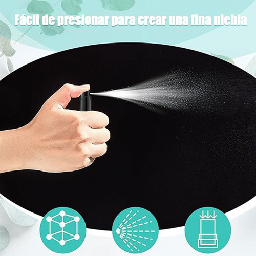 50 Atomizador Spray Vidrio Recargable Portátil 5ml