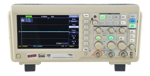 Osciloscópio Digital 110mhz 2 Canais 1gsa/s 40kpts Usb